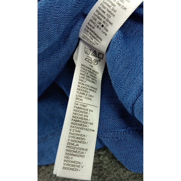 Athleta Breezy Wrap Tank Top Women's Size XXS Blue Lightweight V-Neck Shirt - Picture 8 of 9